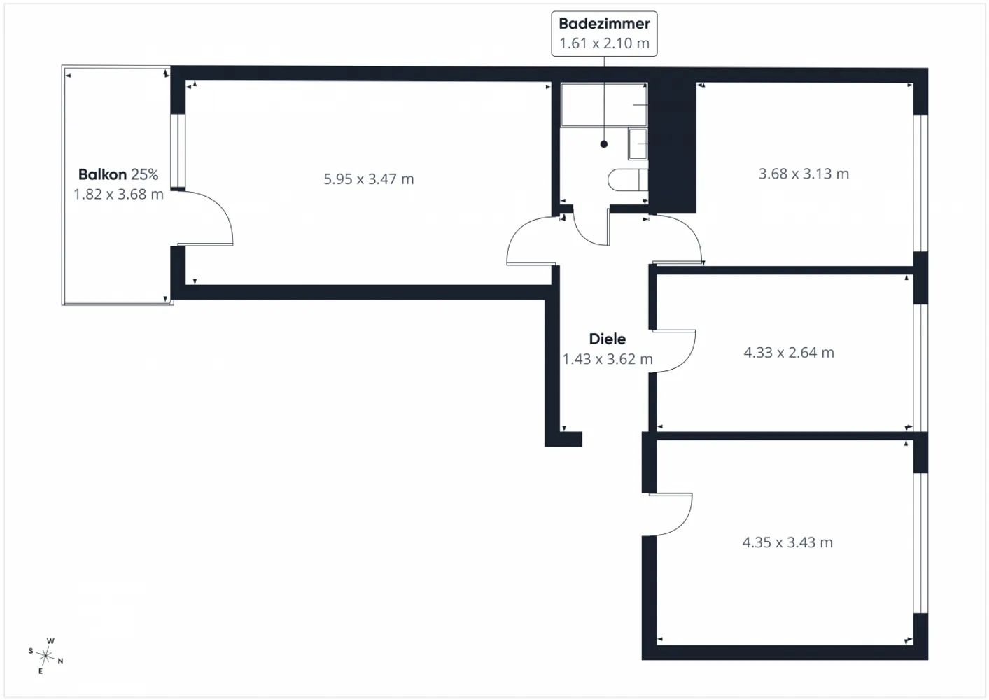 3 Zimmer Wohnung mit 75 m² in Leipzig – Bild 2