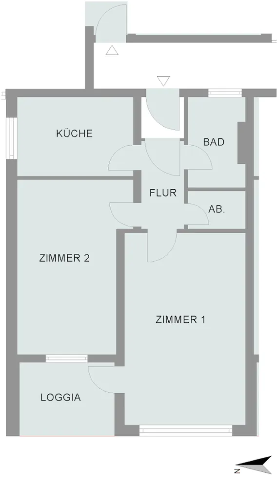 2 room apartment with 59 m² in Bremen – Photo 1