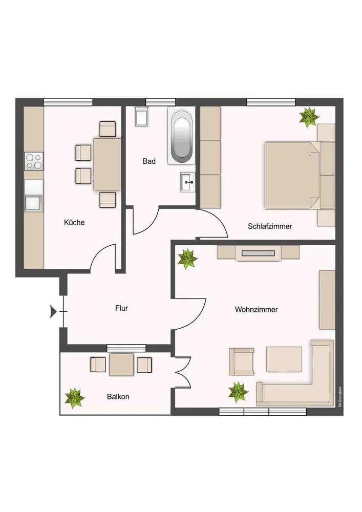 2 Zimmer Wohnung mit 65 m² in Chemnitz – Bild 6