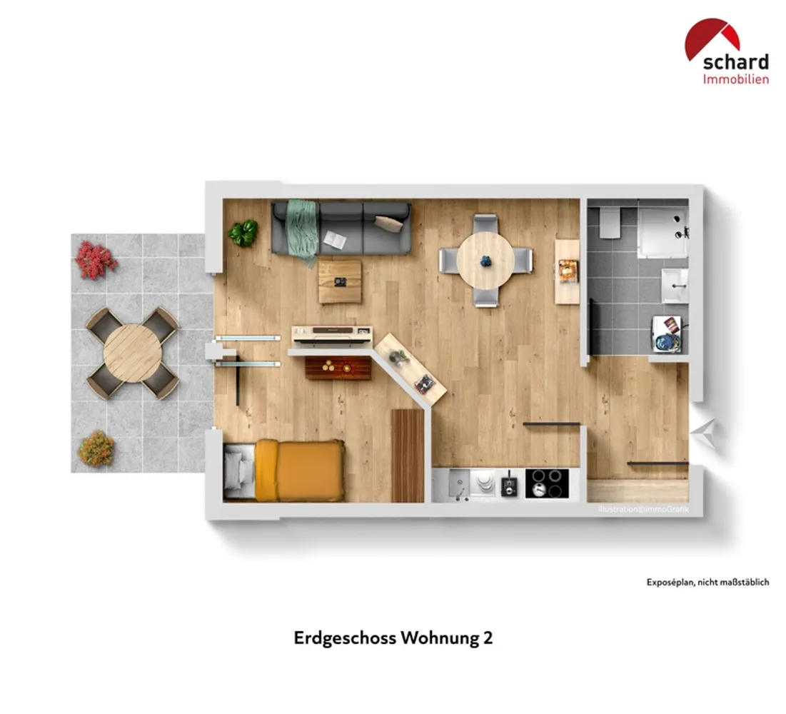 2 Zimmer Wohnung mit 40 m² in Darmstadt – Bild 6