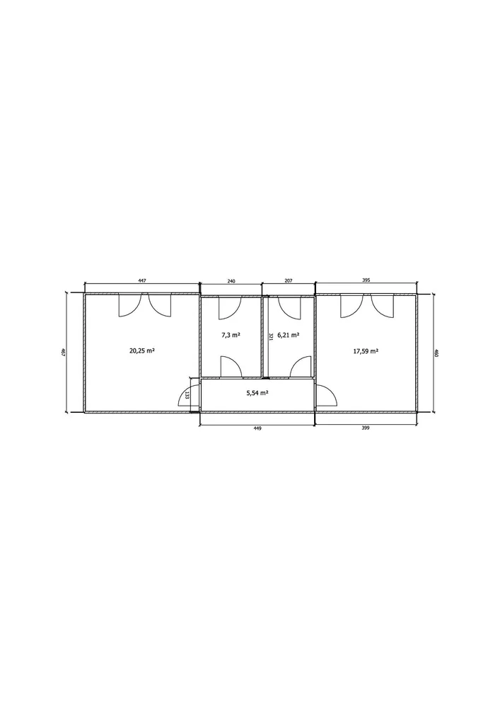 2 Zimmer Wohnung mit 57 m² in Halberstadt – Bild 1
