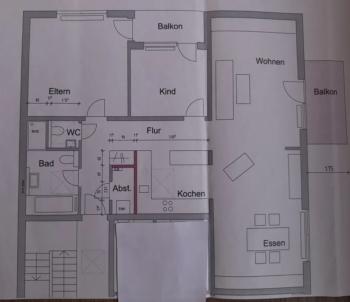 4 Zimmer Wohnung mit 100 m² in Karlsruhe – Bild 1