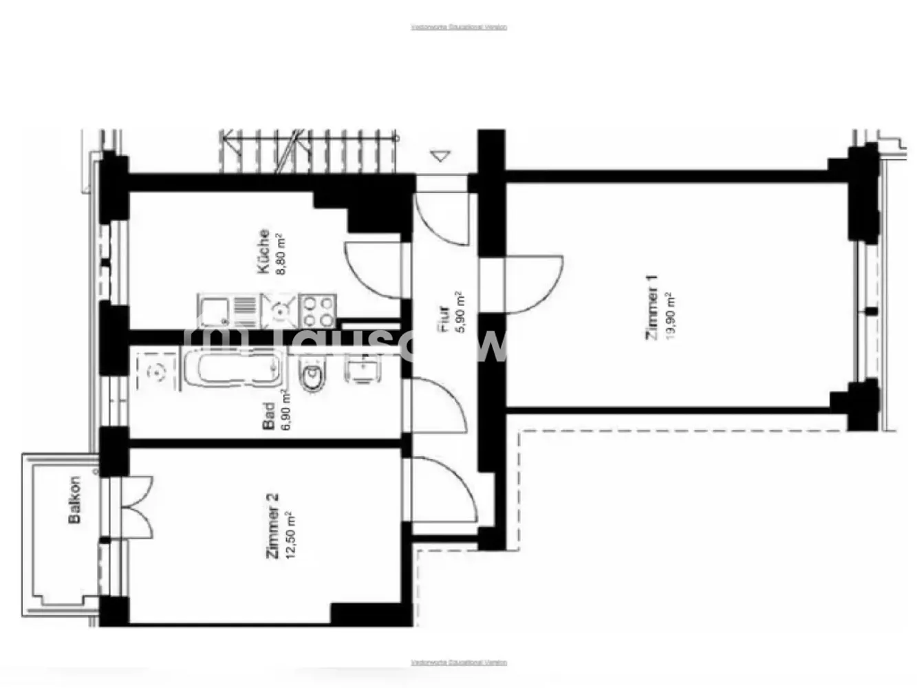 2 Zimmer Wohnung mit 54 m² in Berlin – Bild 1