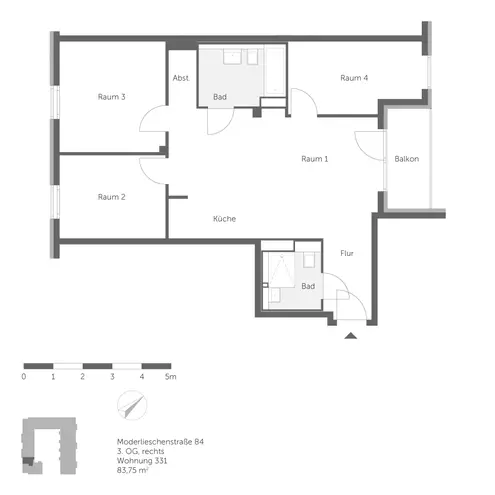 4 Zimmer Wohnung mit 84 m² in Berlin – Bild 11