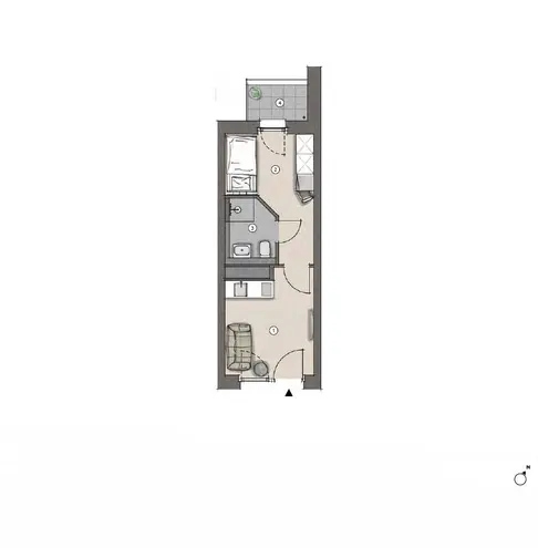 2 Zimmer Wohnung mit 24 m² in Frankfurt am Main – Bild 9