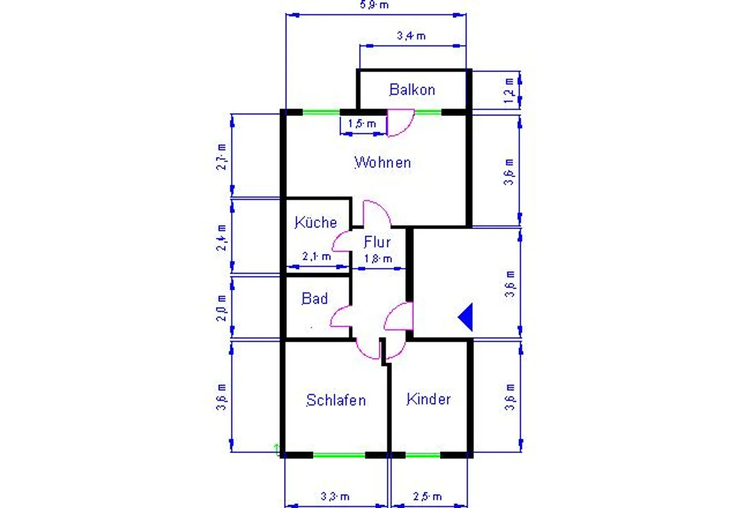 3 room apartment with 58 m² in Magdeburg – Photo 2