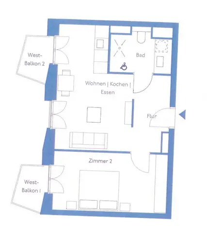 2 Zimmer Wohnung mit 55 m² in Berlin – Bild 3