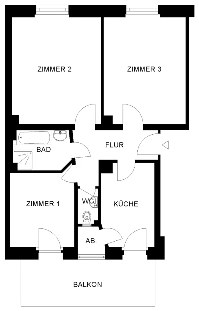 3 Zimmer Wohnung mit 68 m² in Nürnberg – Bild 3