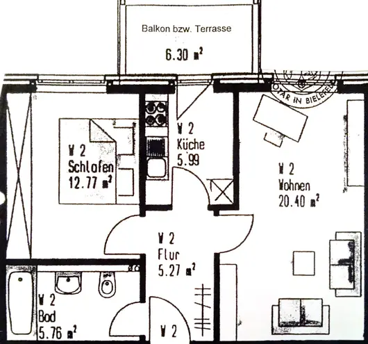 2 Zimmer Wohnung mit 55 m² in Bielefeld – Bild 8