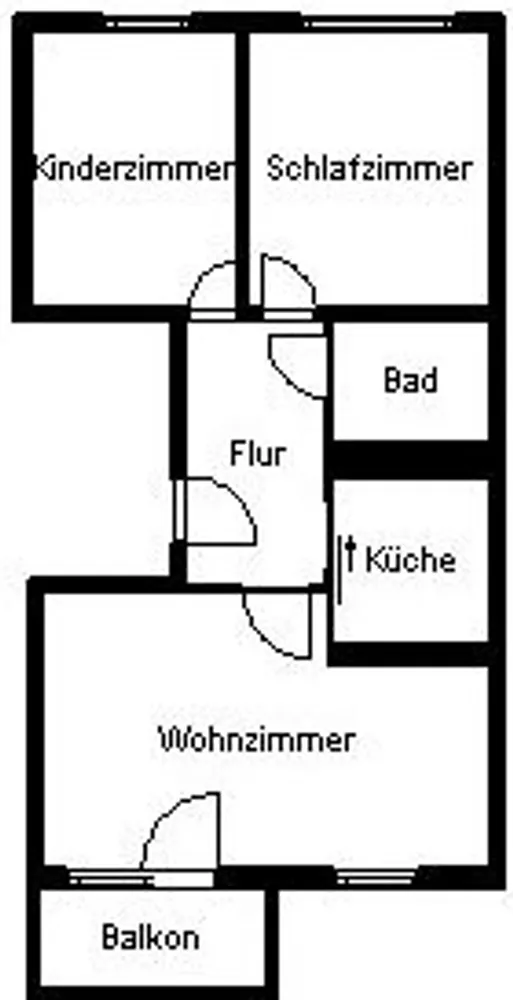 3 Zimmer Wohnung mit 57 m² in Halle (Saale) – Bild 2