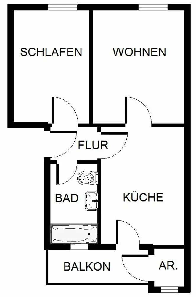 2 room apartment with 57 m² in Troisdorf – Photo 3