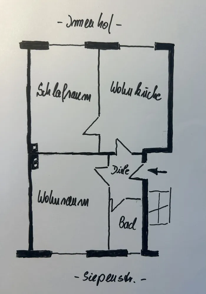 2 room apartment with 57 m² in Mülheim an der Ruhr – Photo 4