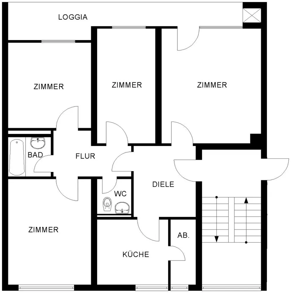 4 Zimmer Wohnung mit 89 m² in Bochum – Bild 2