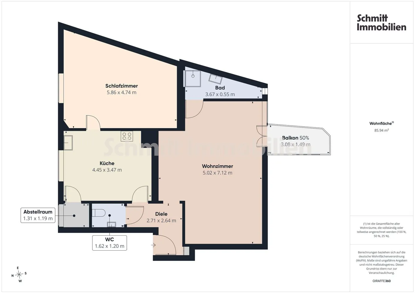 2 Zimmer Wohnung mit 86 m² in Frankfurt am Main – Bild 8