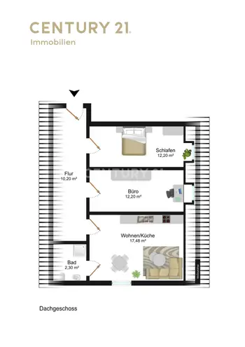 3 Zimmer Wohnung mit 54 m² in Wiesbaden – Bild 7