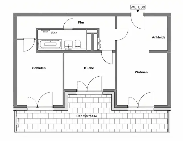 2 room apartment with 80 m² in Berlin – Photo 7