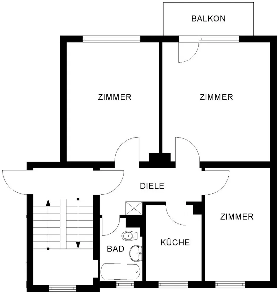 3 Zimmer Wohnung mit 60 m² in Bochum – Bild 3
