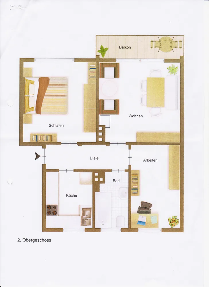 3 room apartment with 62 m² in Bielefeld – Photo 1