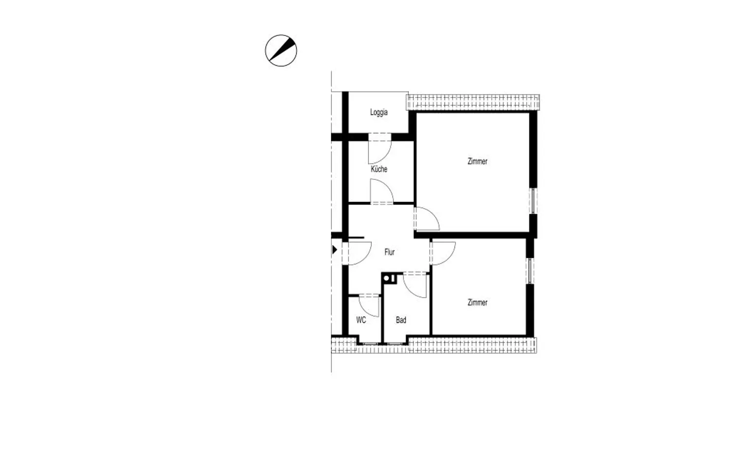 2 Zimmer Wohnung mit 52 m² in Lüdenscheid – Bild 2