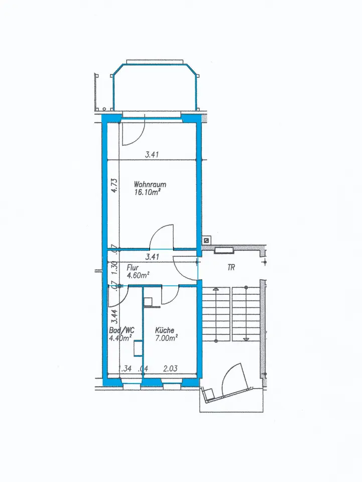 Studio mit 34 m² in Meiningen – Bild 3