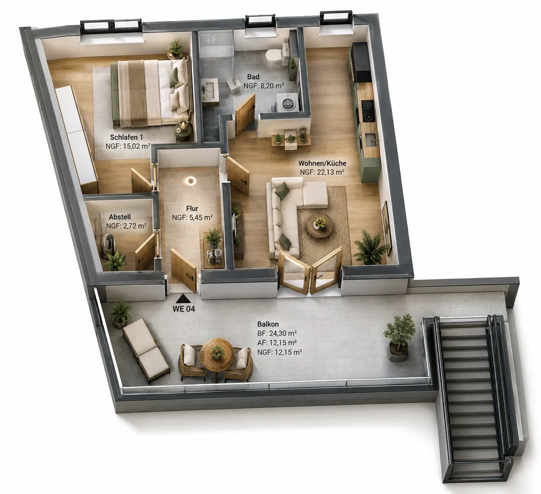 2 Zimmer Wohnung mit 66 m² in Sangerhausen – Bild 5