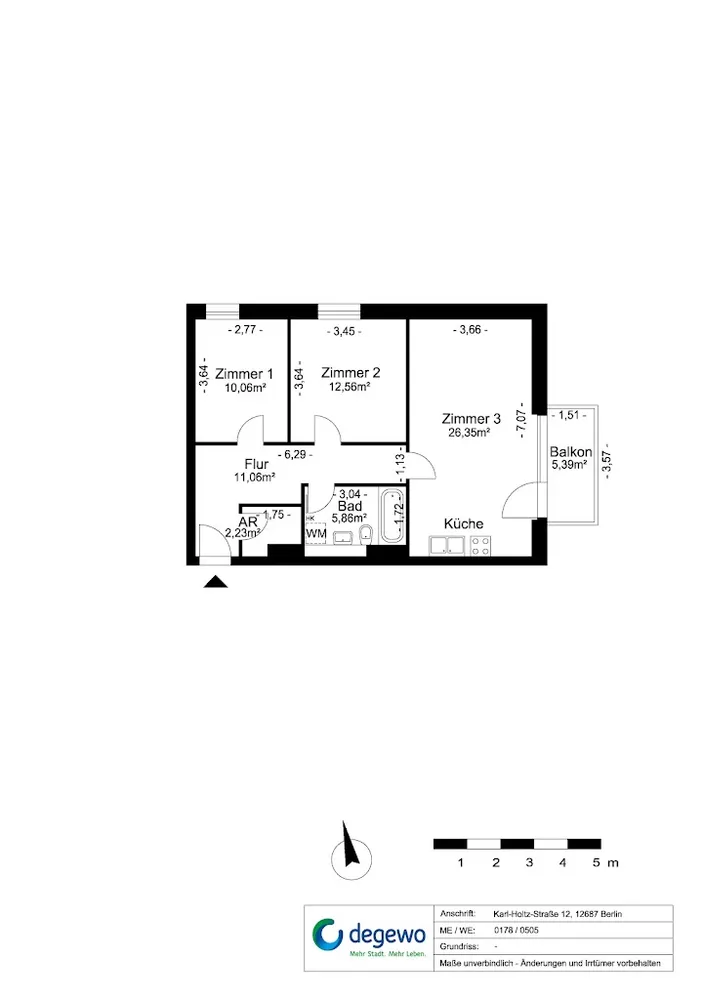 3 room apartment with 71 m² in Berlin – Photo 7