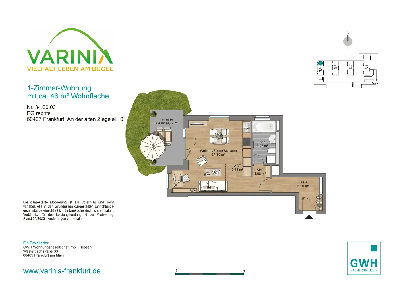 1 Zimmer Wohnung mit 46 m² in Frankfurt am Main – Bild 10