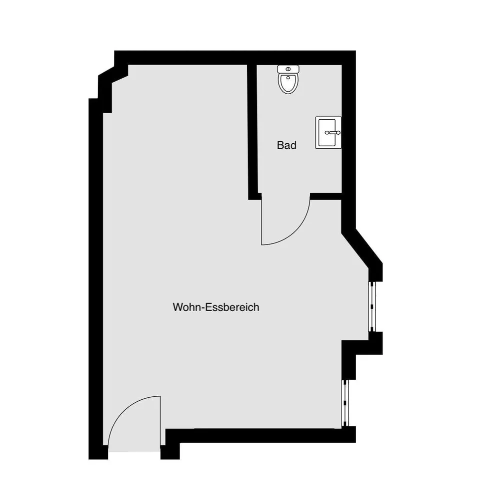 1 room apartment with 29 m² in Berlin – Photo 4