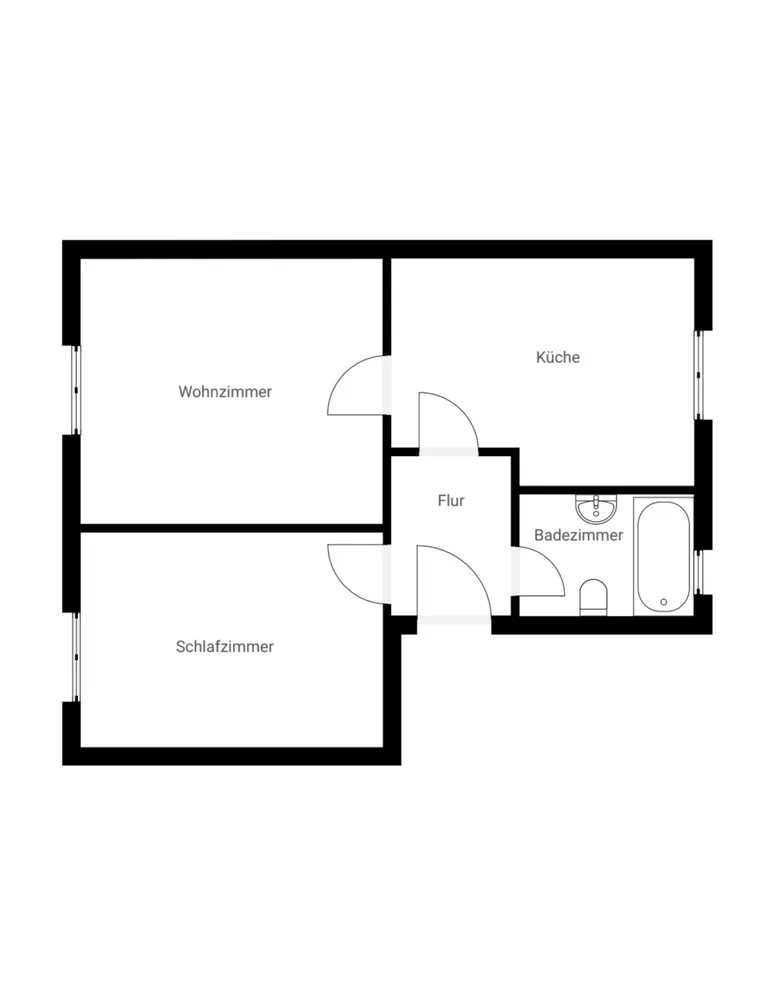 2 Zimmer Wohnung mit 45 m² in Jena – Bild 3