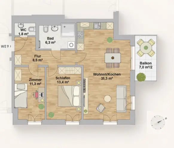 3 Zimmer Wohnung mit 78 m² in Dresden – Bild 7