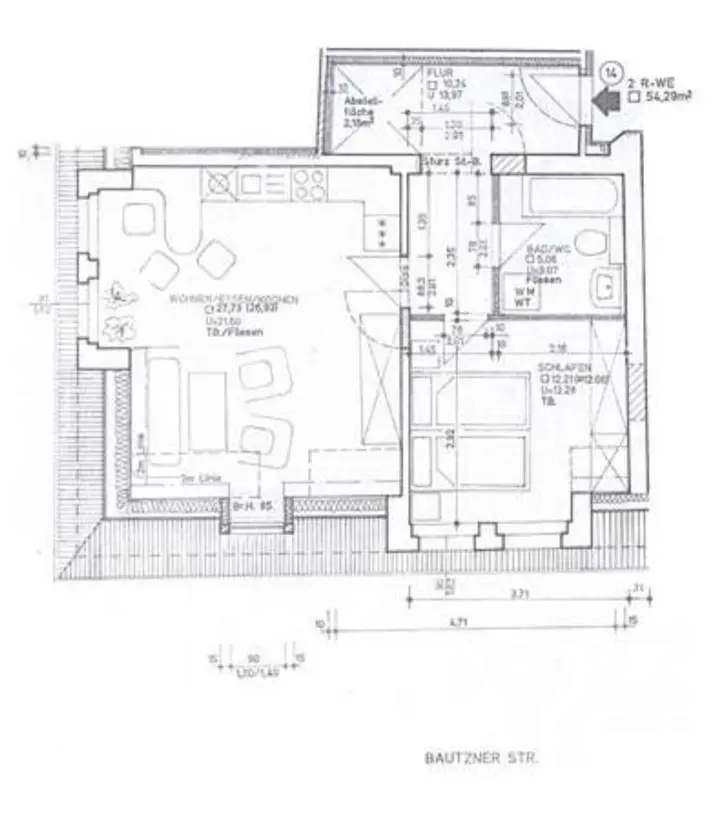 2 Zimmer Wohnung mit 54 m² in Zittau – Bild 4