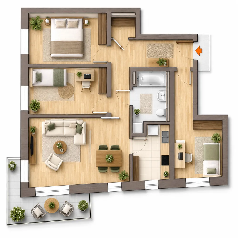 4 room apartment with 103 m² in Magdeburg – Photo 10