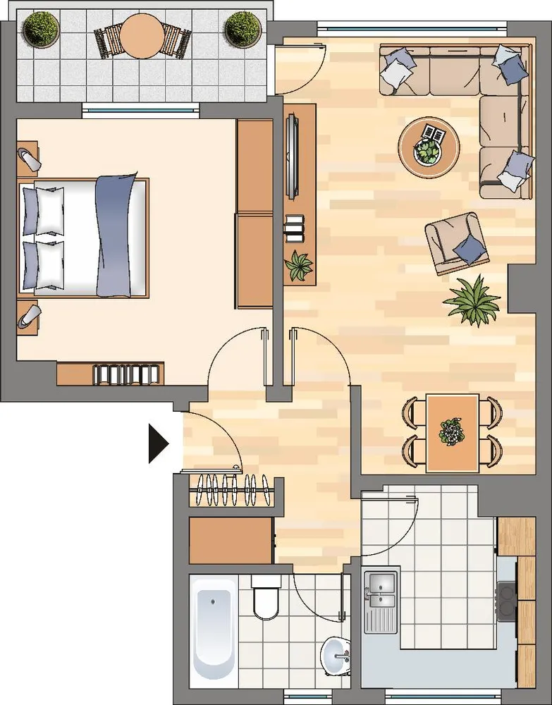 2 Zimmer Wohnung mit 58 m² in Dortmund – Bild 3