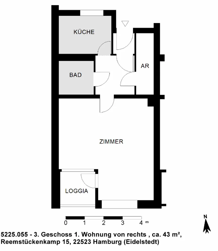 1 Zimmer Wohnung mit 43 m² in Hamburg – Bild 8