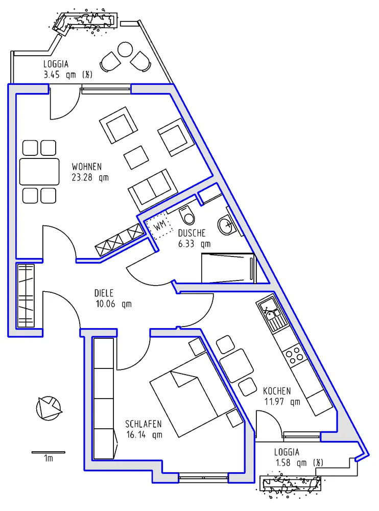 2 Zimmer Wohnung mit 73 m² in Mannheim – Bild 6