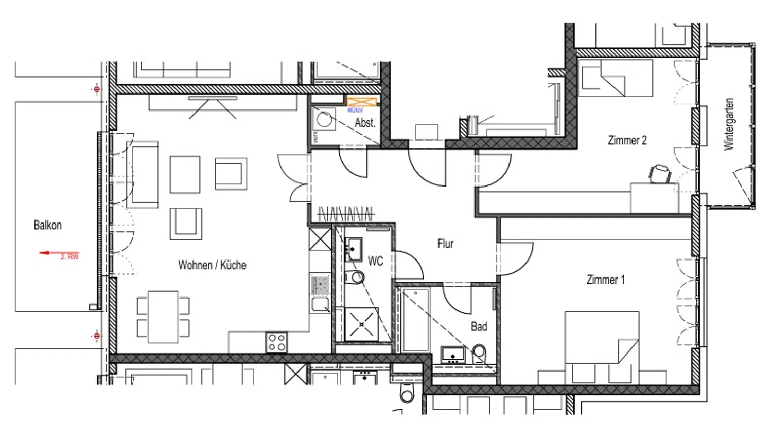 3 Zimmer Wohnung mit 120 m² in Wiesbaden – Bild 9