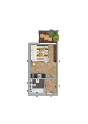 1 Zimmer Wohnung mit 28 m² in Düsseldorf – Bild 8