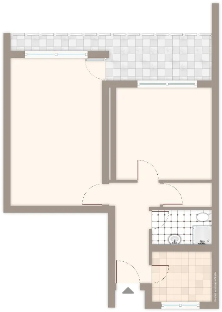 2 Zimmer Wohnung mit 50 m² in Mönchengladbach – Bild 2