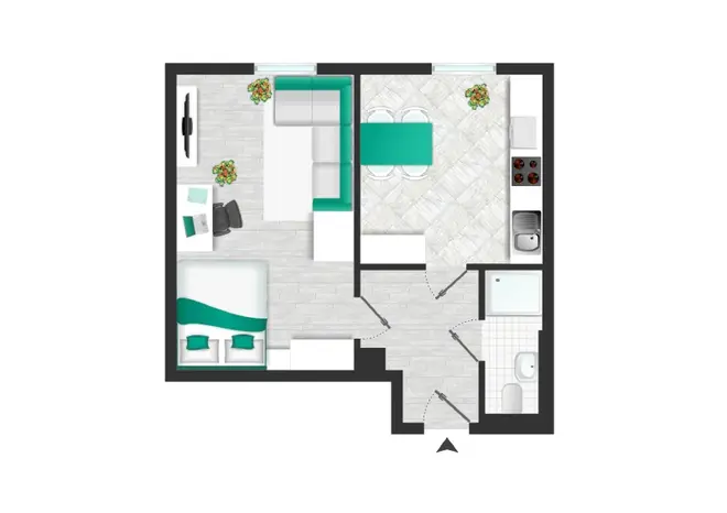 1 Zimmer Wohnung mit 38 m² in Dresden – Bild 5