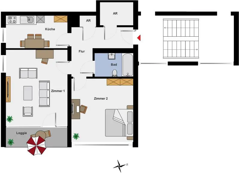2 Zimmer Wohnung mit 59 m² in Dortmund – Bild 4