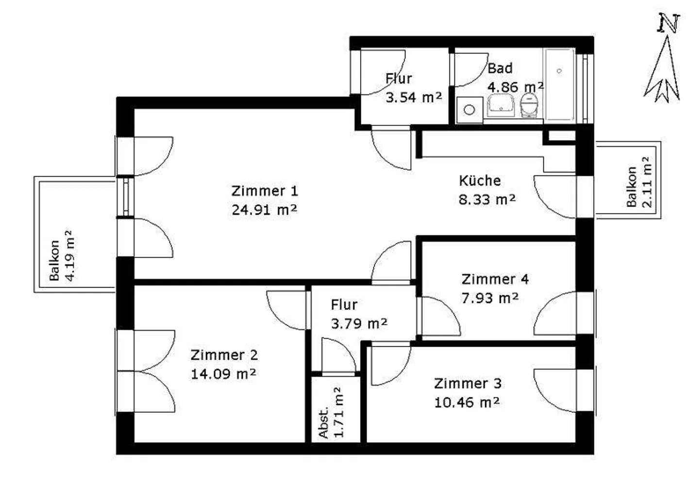 4 Zimmer Wohnung mit 83 m² in Ahrensburg – Bild 5