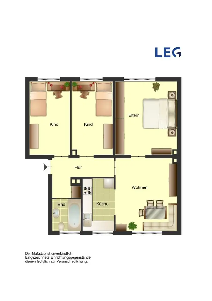 4 Zimmer Wohnung mit 63 m² in Bocholt – Bild 5