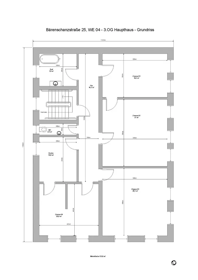 6 Zimmer Wohnung mit 130 m² in Nürnberg – Bild 9