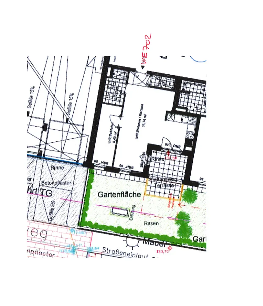 2 room apartment with 52 m² in Darmstadt – Photo 2