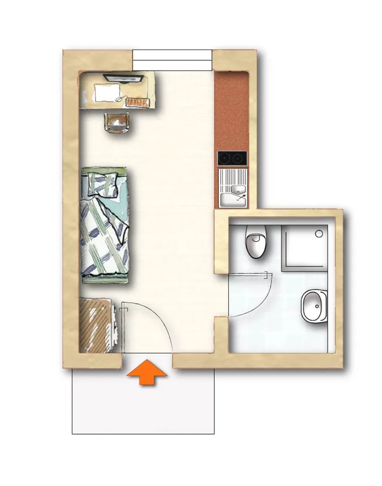 1 Zimmer Wohnung mit 20 m² in Kiel – Bild 8