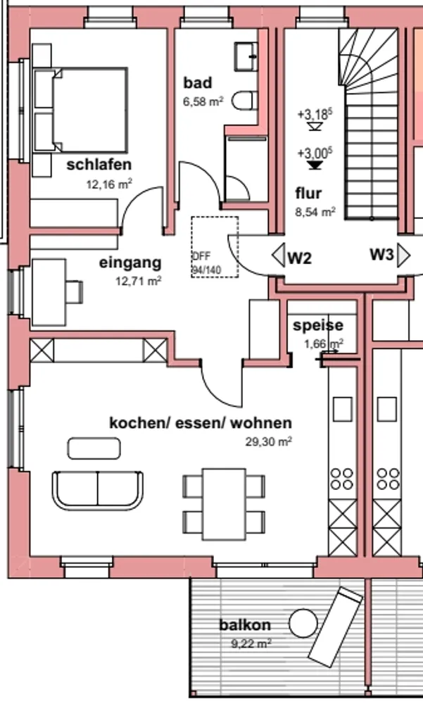 3 Zimmer Wohnung mit 67 m² in Ingolstadt – Bild 6