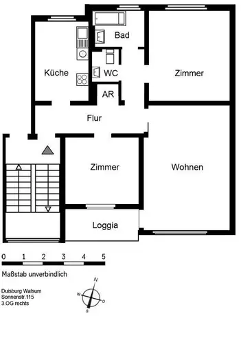 3 Zimmer Wohnung mit 80 m² in Duisburg – Bild 12