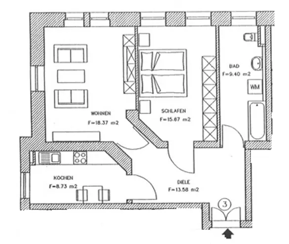 2 room apartment with 66 m² in Dresden – Photo 8
