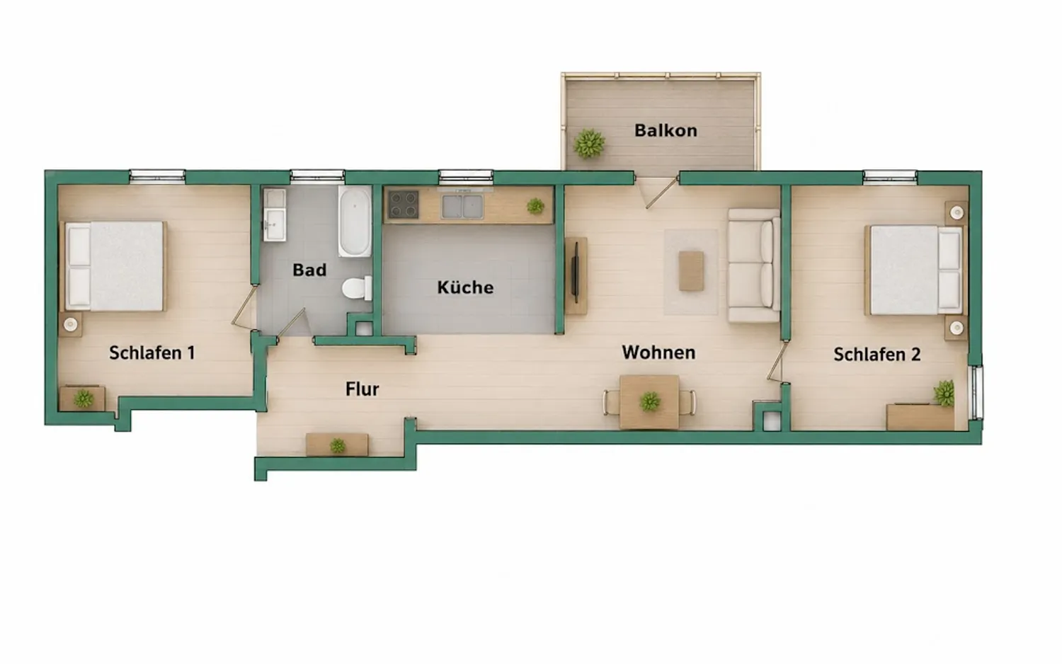 3 room apartment with 75 m² in Singen – Photo 8