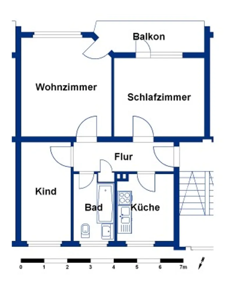 3 Zimmer Wohnung mit 56 m² in Wolfsburg – Bild 3